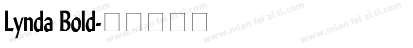 Lynda Bold字体转换